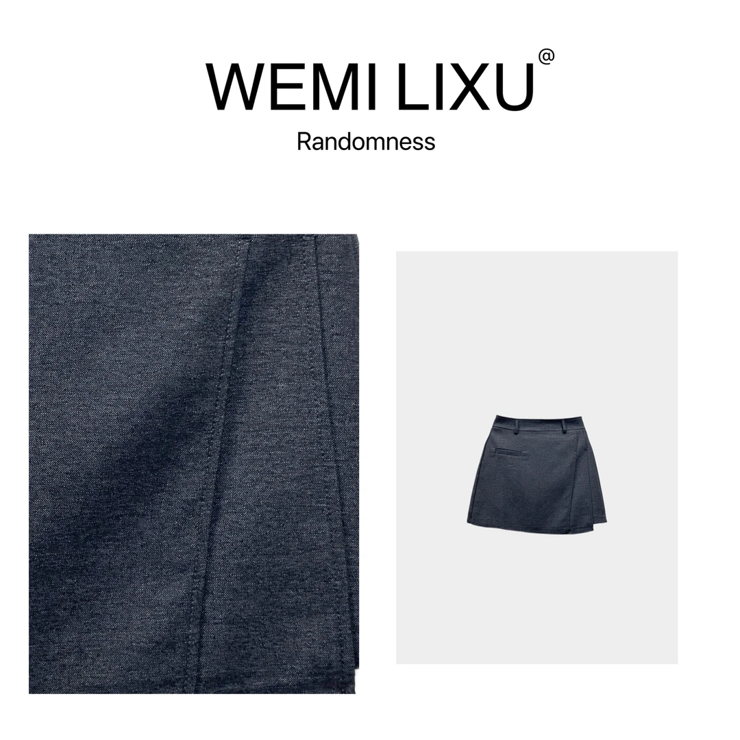 WEMI LIXU“首尔之恋”春夏时尚百搭减龄女装A字半身裙遮胯显瘦9020