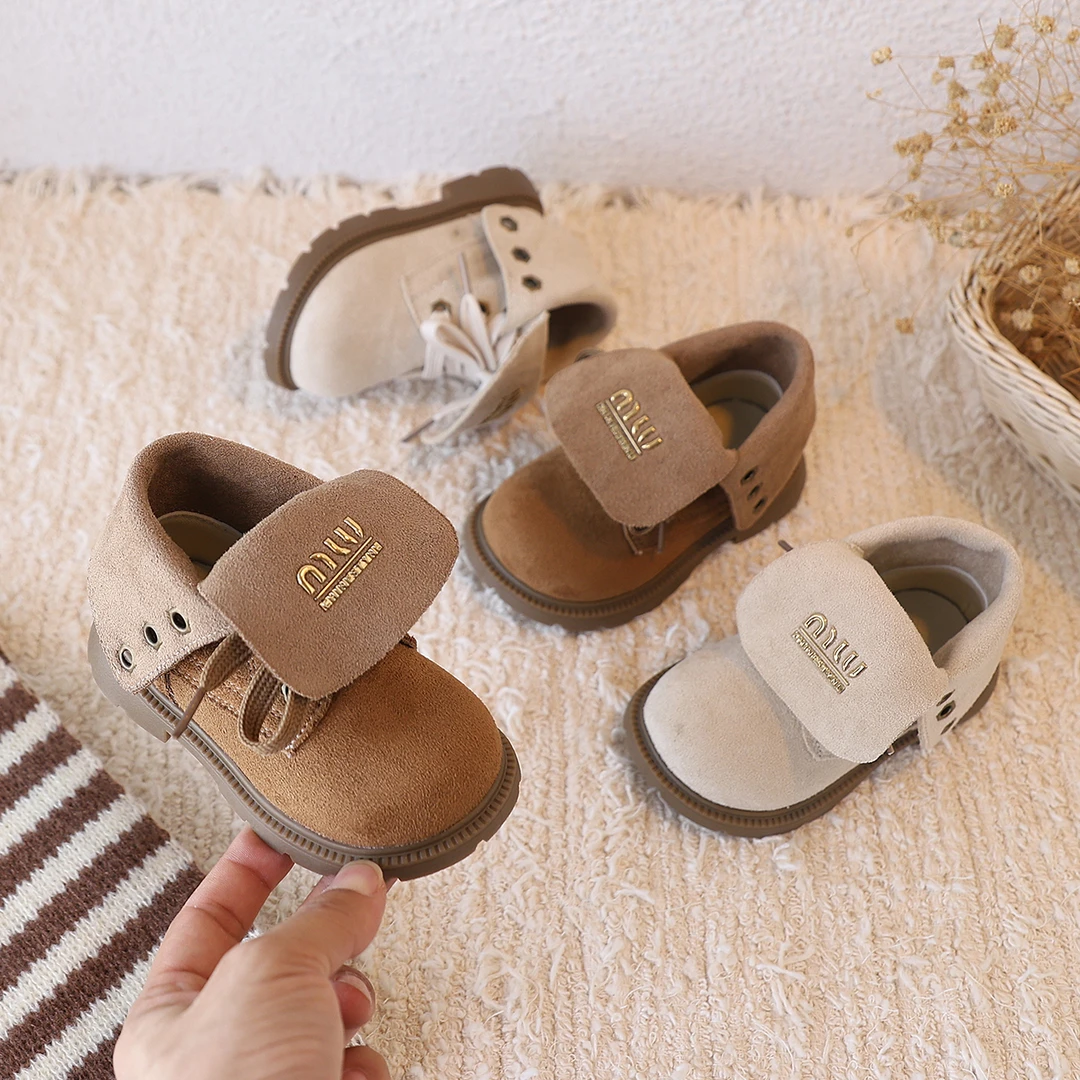 15-25码秋冬季加绒保暖二棉靴男童短靴宝宝马丁靴秋款女宝宝靴子