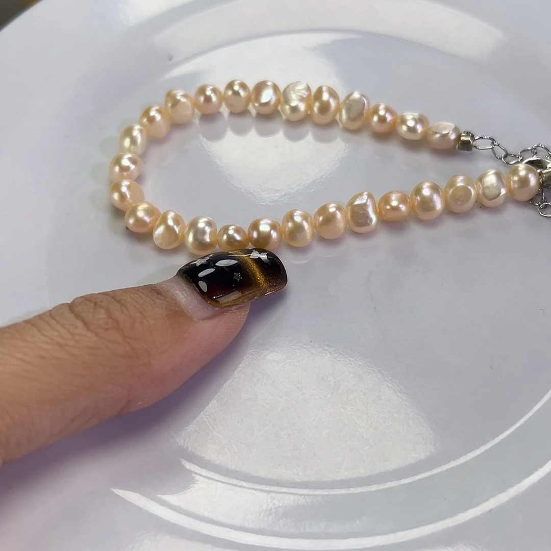 手绳淡水珍珠钛钢