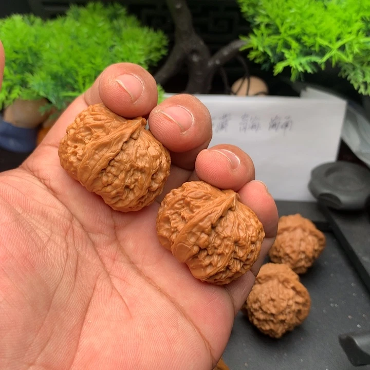 吊坠文玩核桃32白狮子
