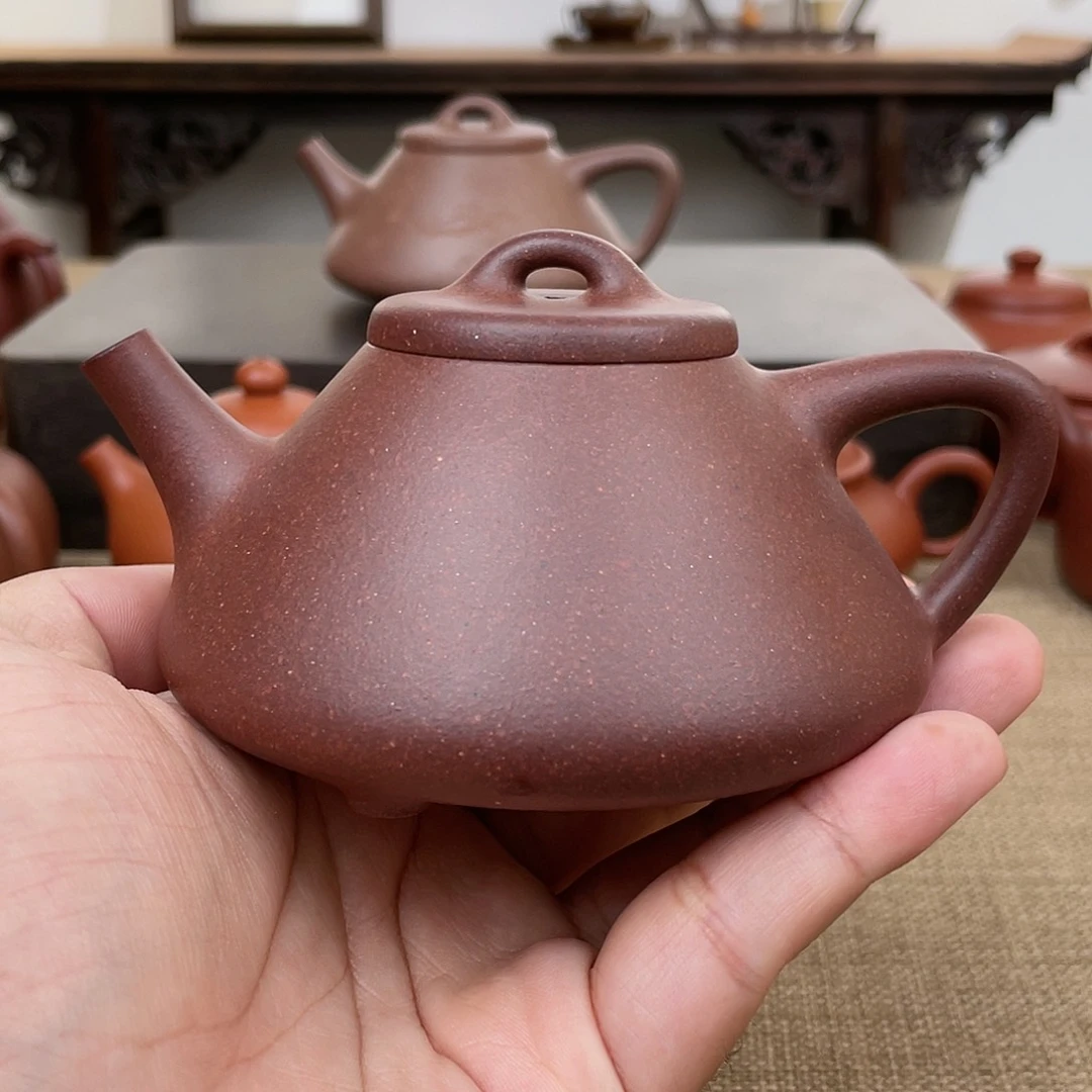 茶壶紫砂子冶 200cc 原矿底板料紫泥