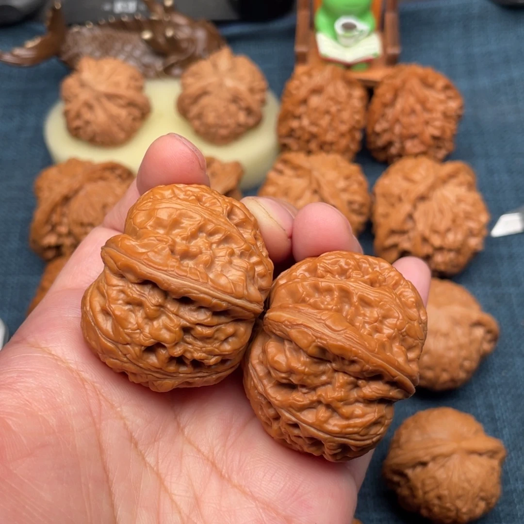 @***杜把件文玩核桃42全品元宝