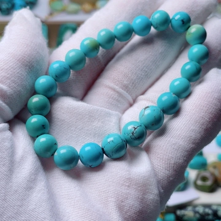 无非金属圆珠水草纹卡7+mm配珠