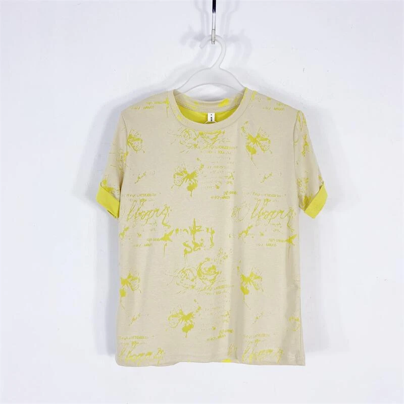 【77衣橱】KD2387精品女装上衣短袖T恤气质轻奢【红人上新】