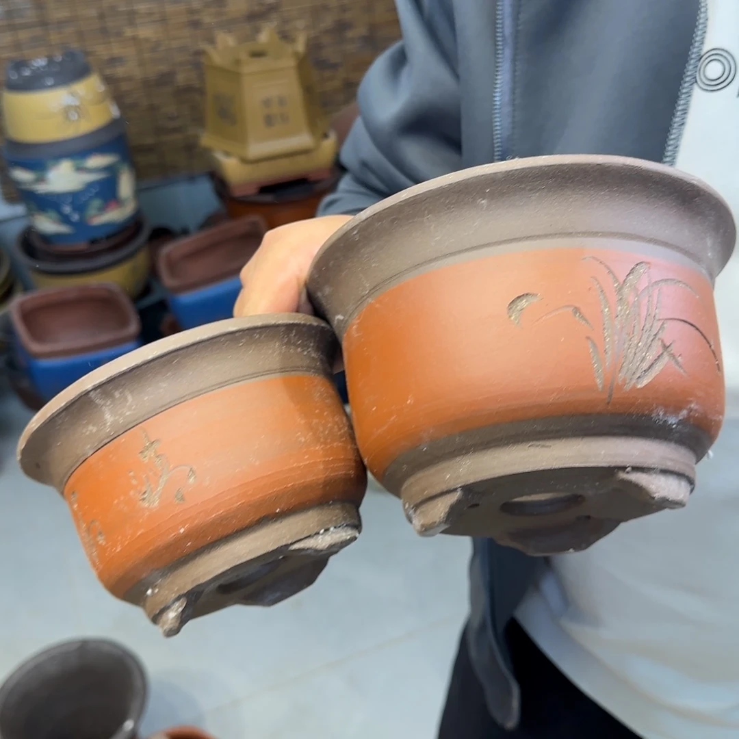 紫砂花盆瑕疵和瑕疵