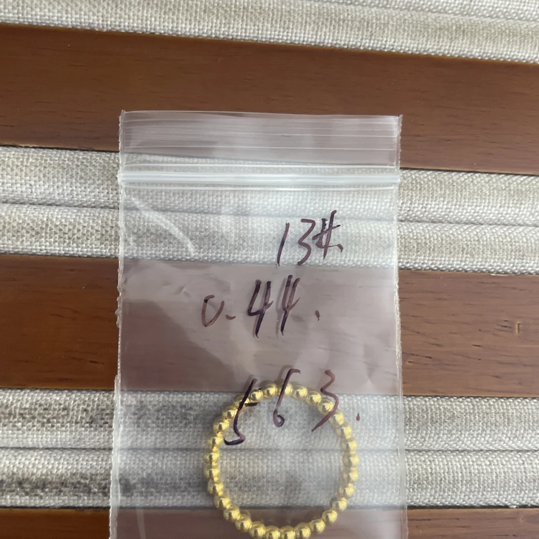 A3克重0.44 13号 珠珠戒指 足金999