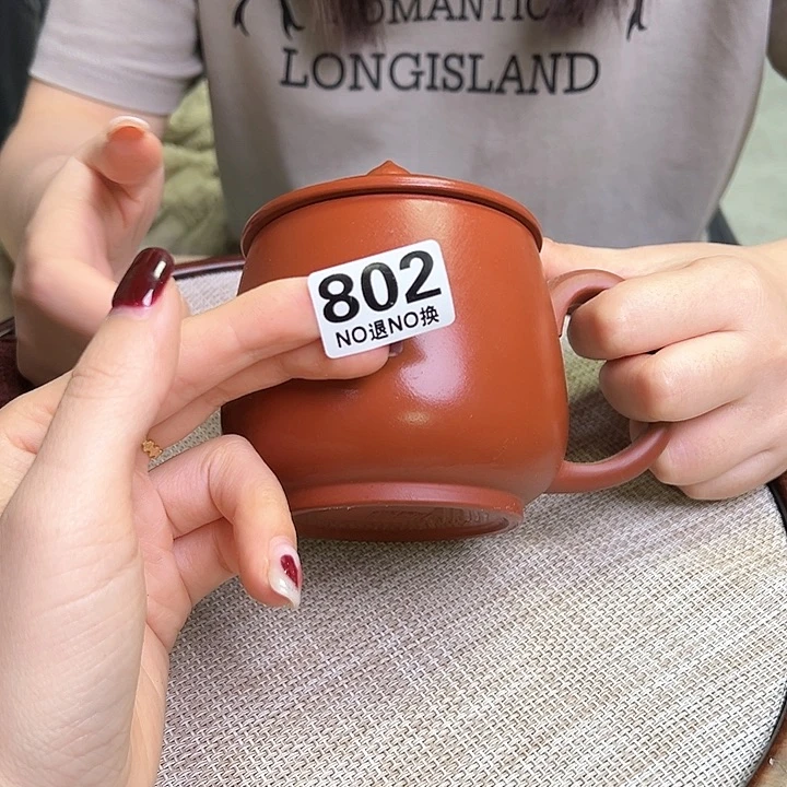 紫砂茶宠紫砂盖杯听清再拍