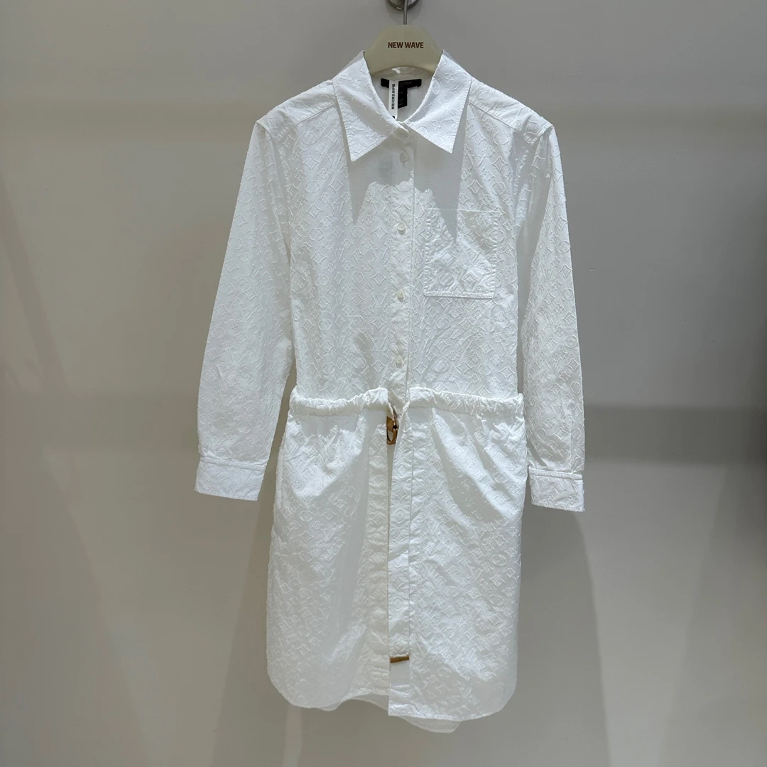 99新 LouisVuitton/路易威登 LV1814 满印连衣裙 34码 原价21500