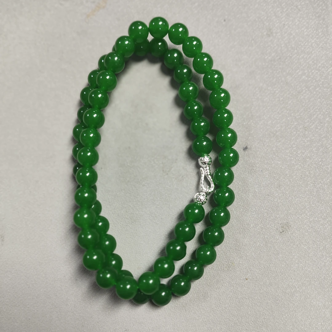 3344号卡8mm绿色圆珠妈妈链项圈