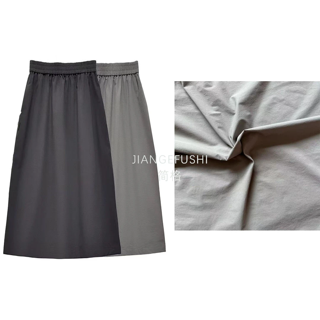 夏季休闲松紧腰工装半身裙律动时尚百搭女裙裙子半裙