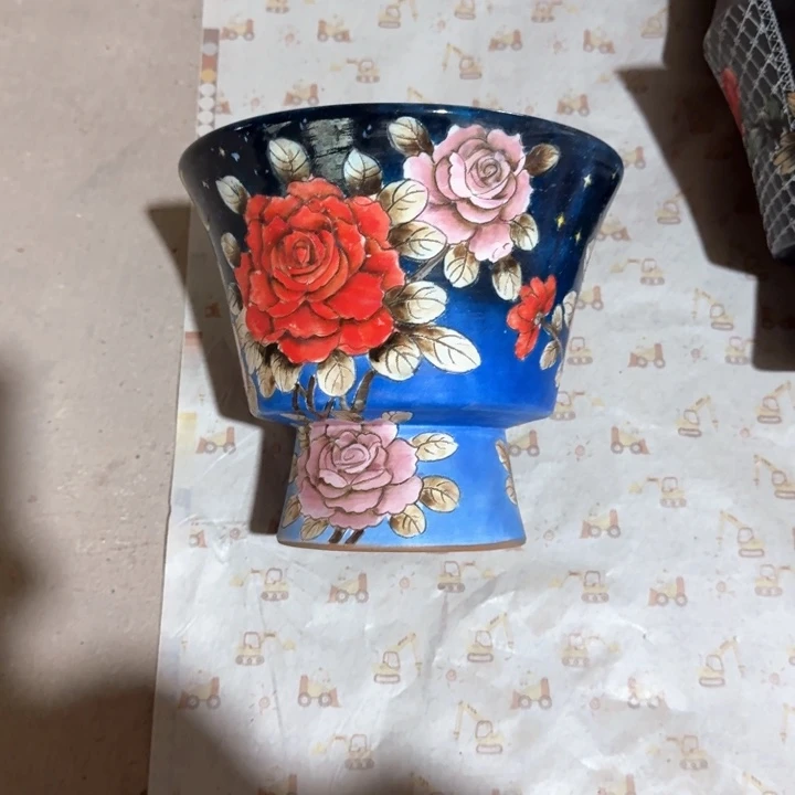 紫砂花盆景德镇陶瓷