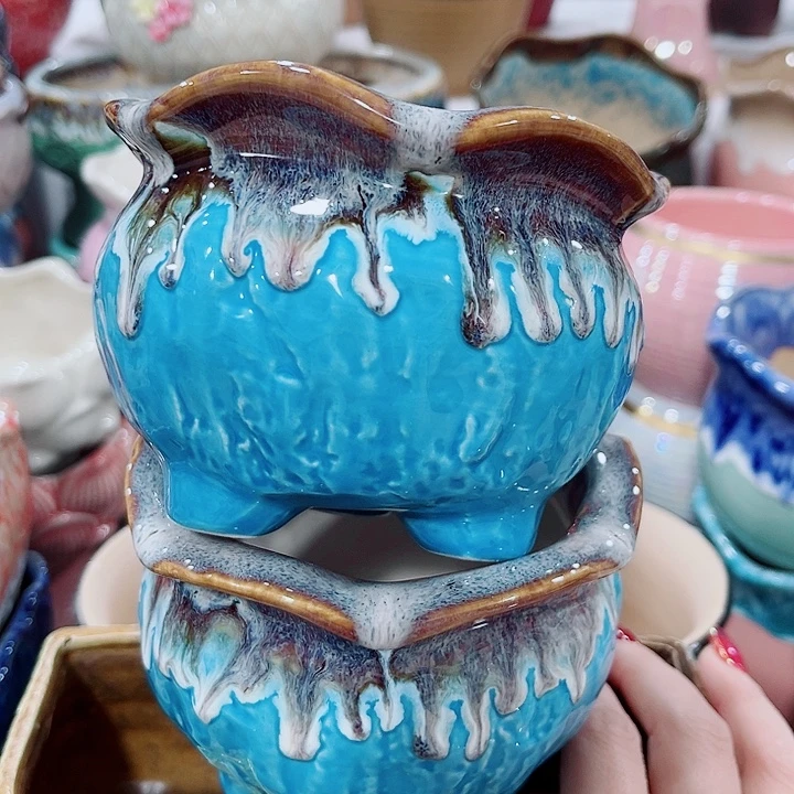 多肉陶瓷花盆满10元包邮