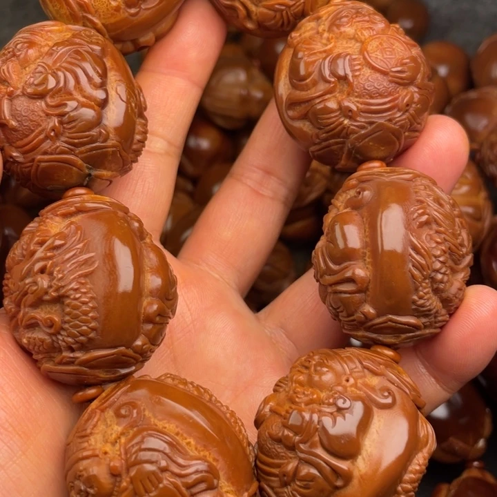 不***翁橄榄核吊坠橄榄核