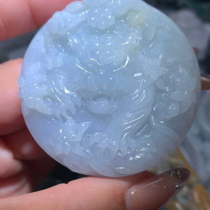 翡翠未镶嵌颈饰保真天然A货翡翠