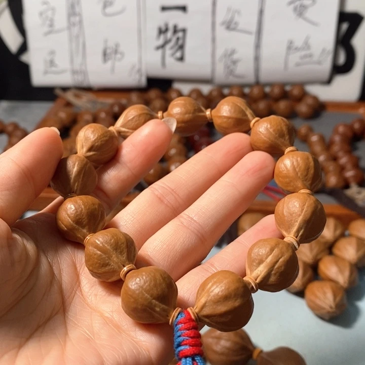 橄榄核手串9161精品蒜头铁核12+1颗