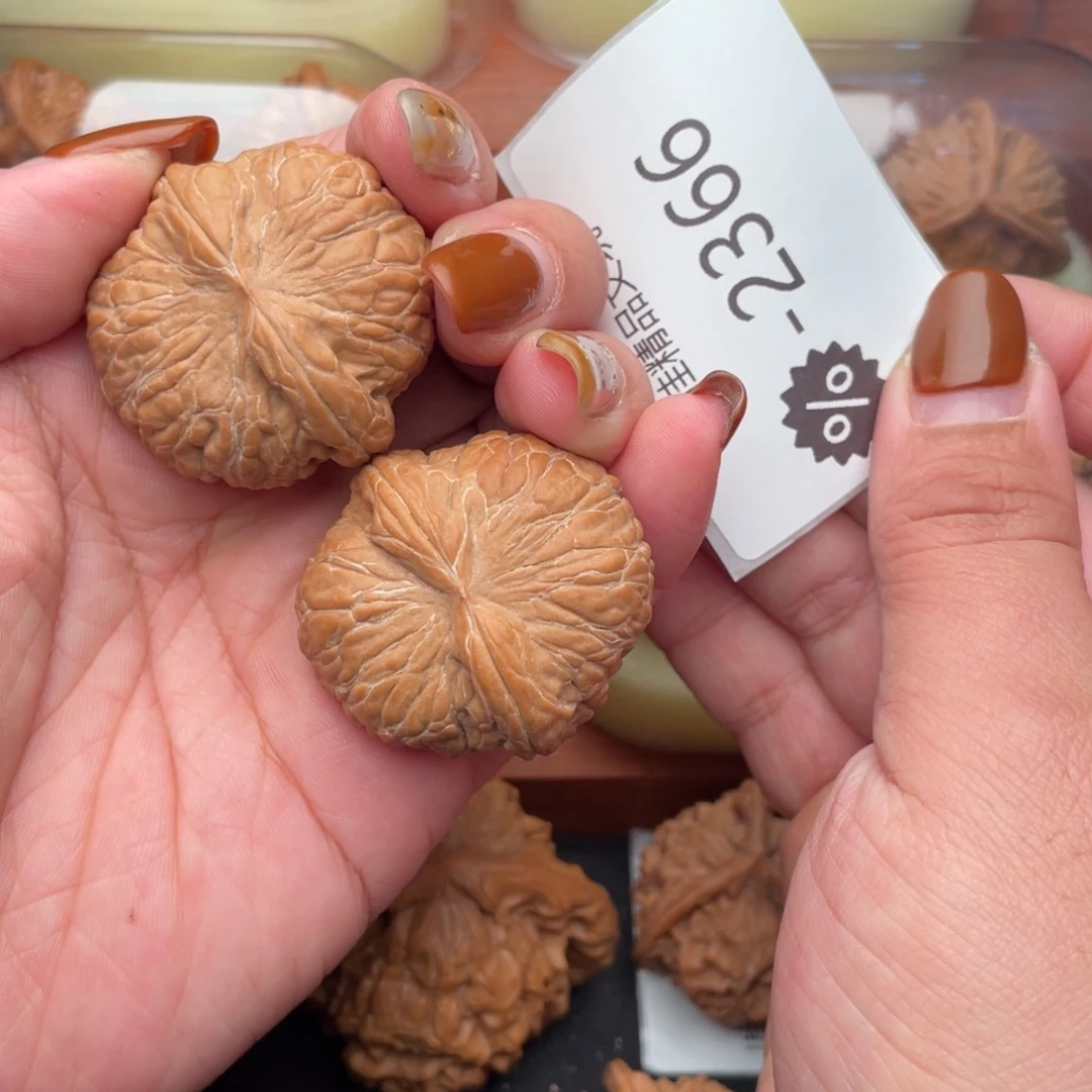 把件文玩核桃37头货平底锅