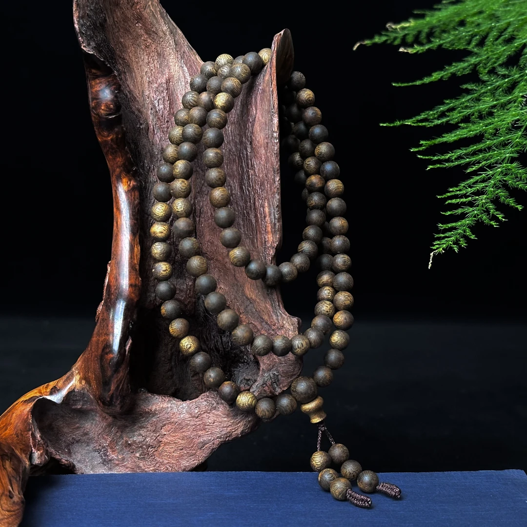 沉香沉香海南奇楠沉香7mm圆珠长串凉甜花香