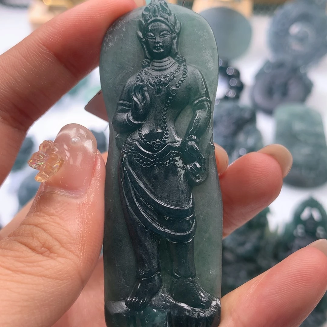 未镶嵌定制翡翠毛货不退不换