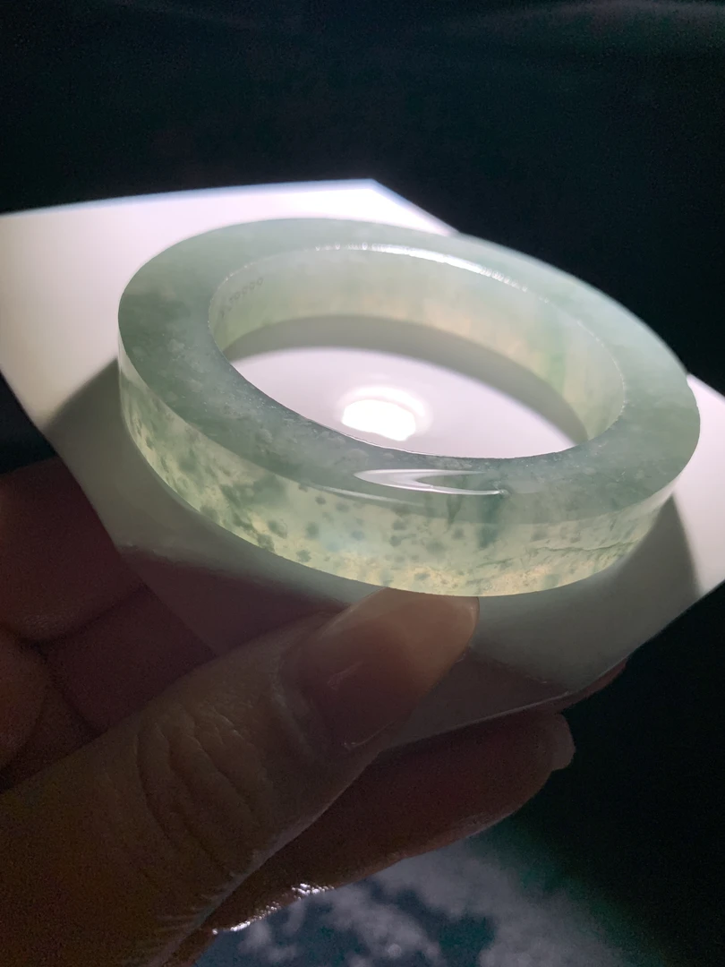 《九月珠宝》天然A货翡翠手镯毛坯定制（勿私拍）