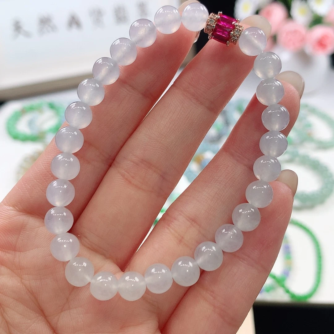 未镶嵌手链翡翠手链6.5mm