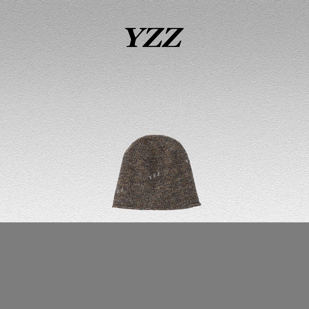 YZZ  绵羊毛秋冬新款保暖彩色纱线针织冷帽 680577