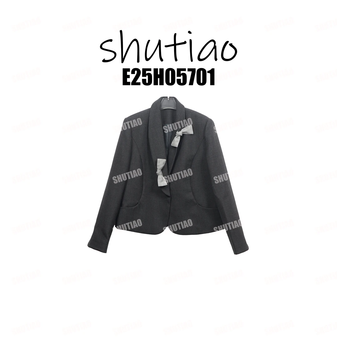 【SHUTIAO】2025冬季：新款小众设计款外套E25H05701