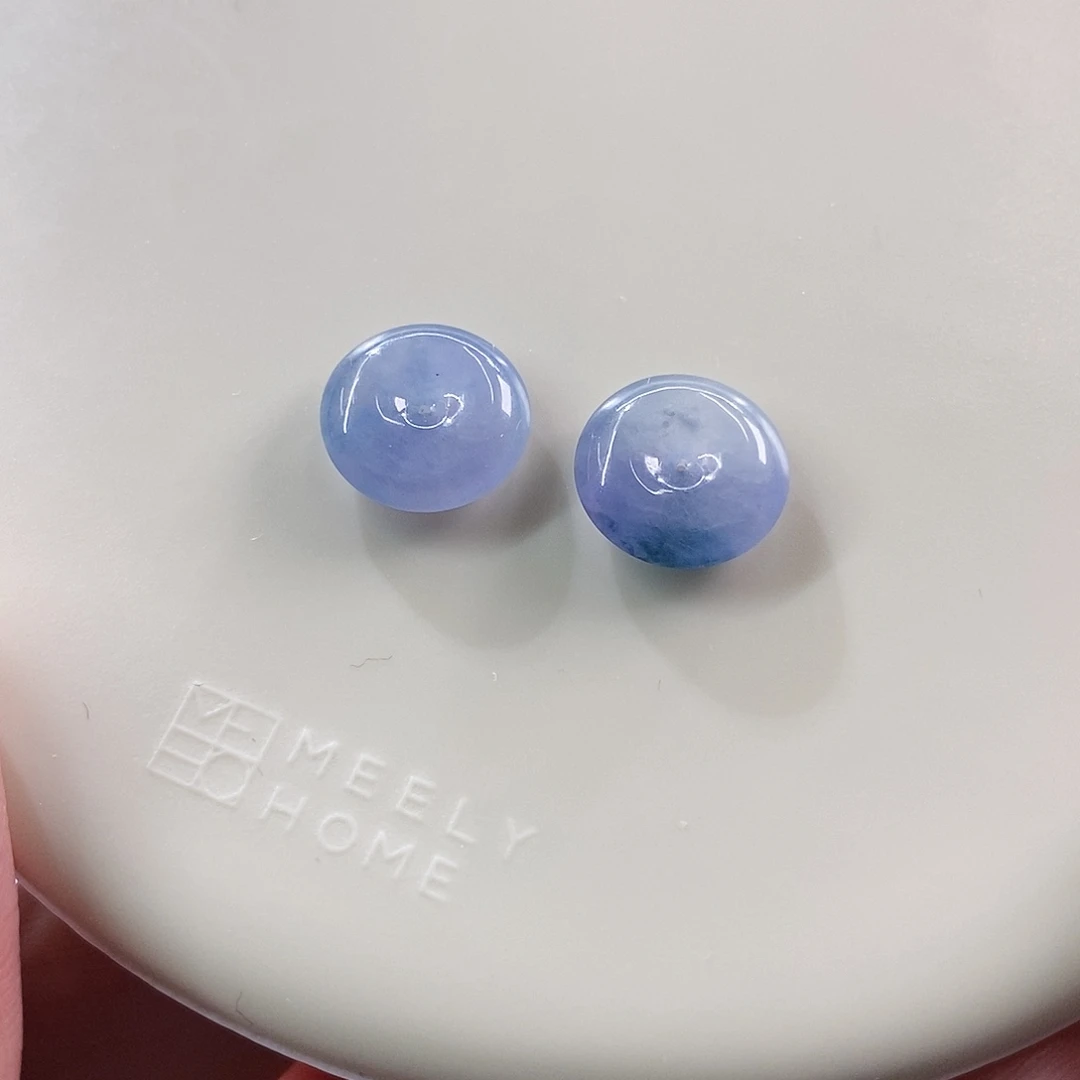 裸石翡翠一对平安扣