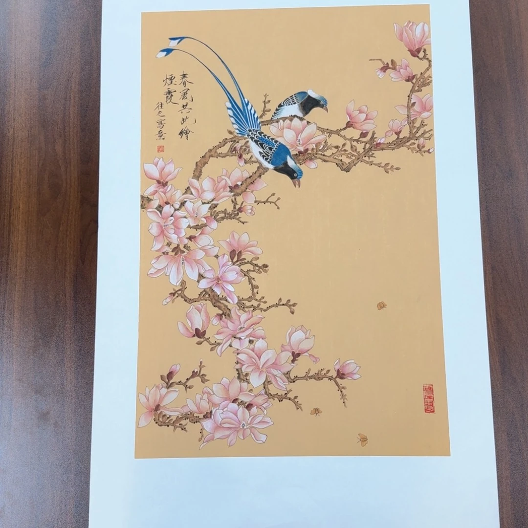 国画国画作品山水花鸟