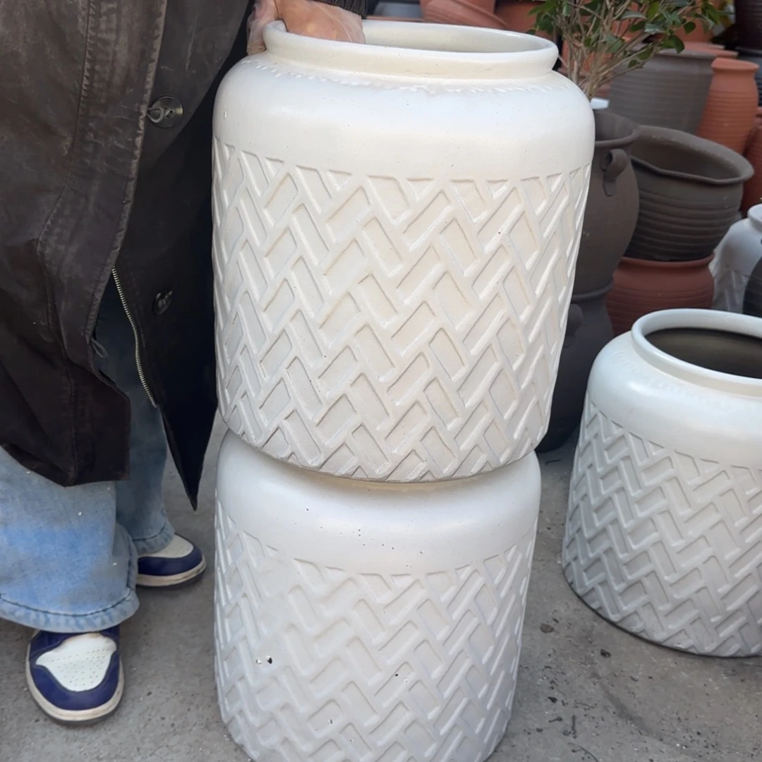 紫砂花盆口25高36宜兴紫砂瑕疵