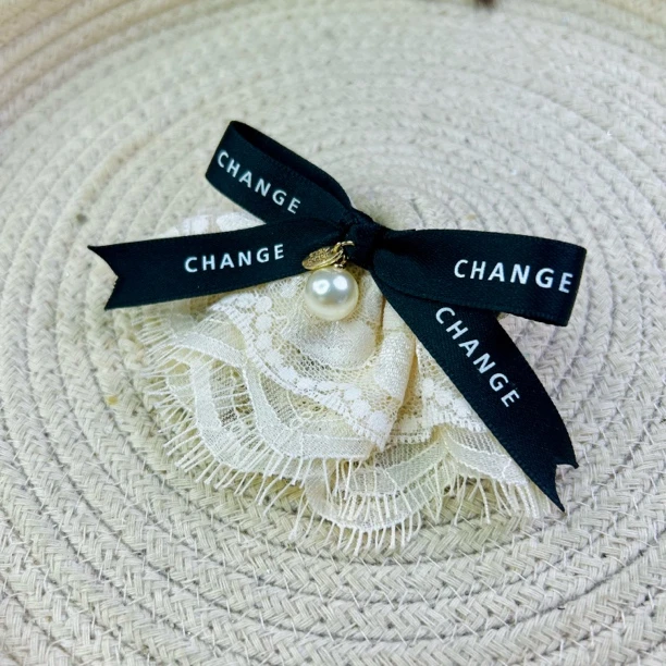 HC0357 气质小香风小版睫毛蕾丝裙摆鸭夹