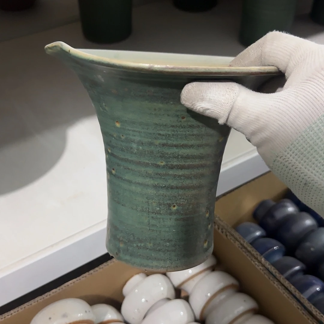 瓷片景德镇手工花盆