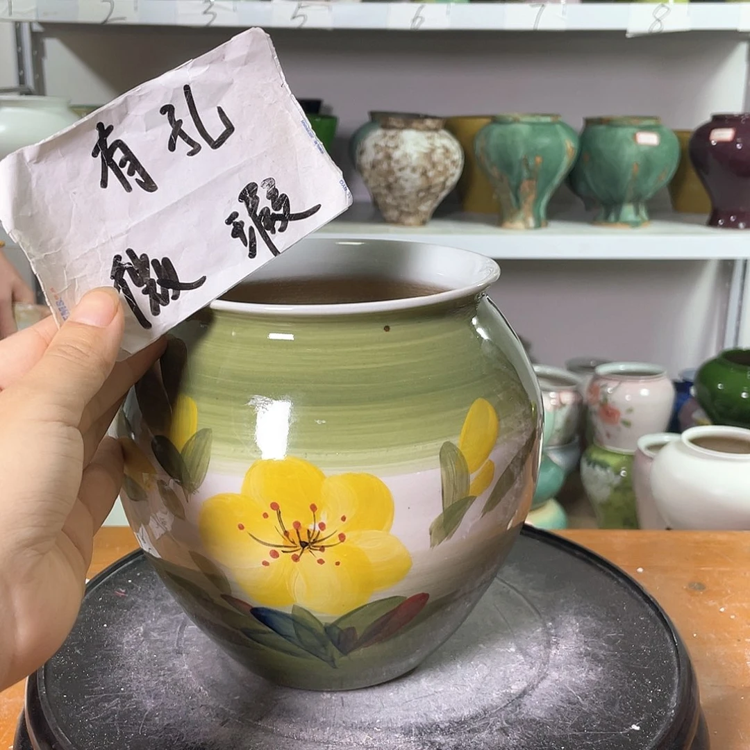 景德镇陶瓷花盆微瑕153