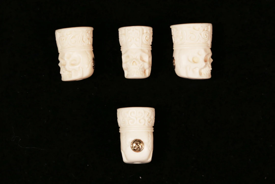 猛犸手工雕刻教皇顶珠（9）