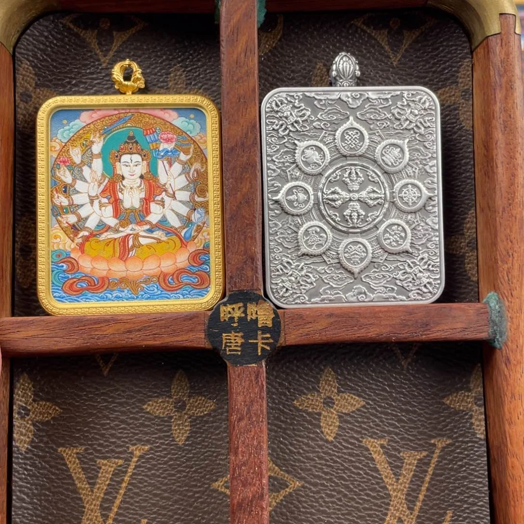 吊坠晓*小鱼热贡手绘艺术