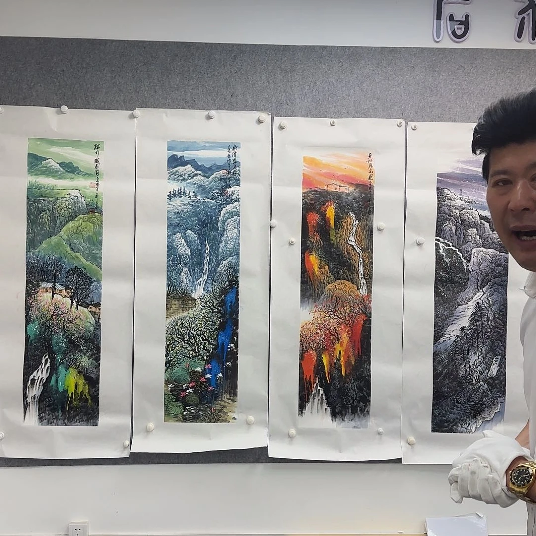 书法作品多次参加