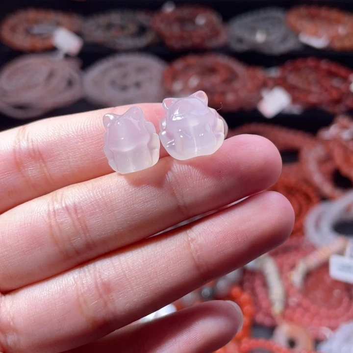 南红玛瑙未镶嵌配饰手串九尾狐630