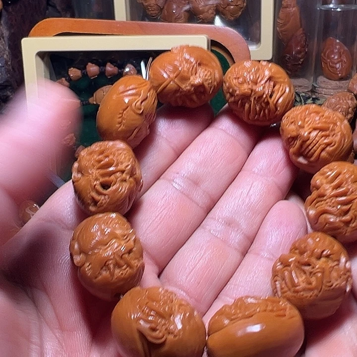 宁***花橄榄核手串/手链吞噬恶僧