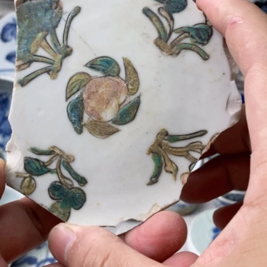 瓷片现代瓷器青花瓷片