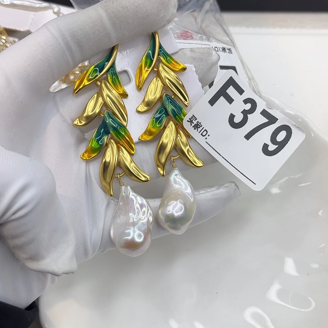 耳饰合金淡水珍珠
