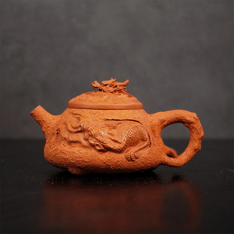 国高工强老师原矿降坡泥龙石瓢纯手工宜兴紫砂壶执壶照