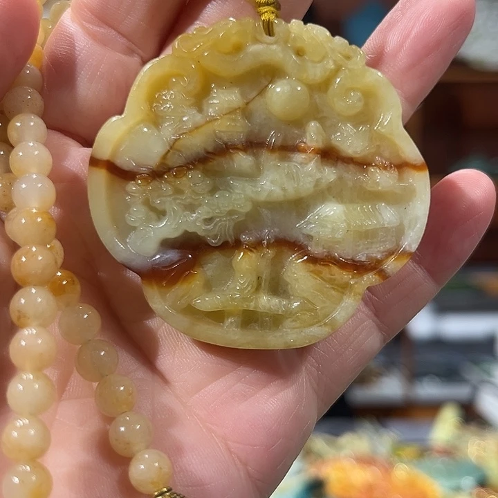 未镶嵌岫玉毛衣链