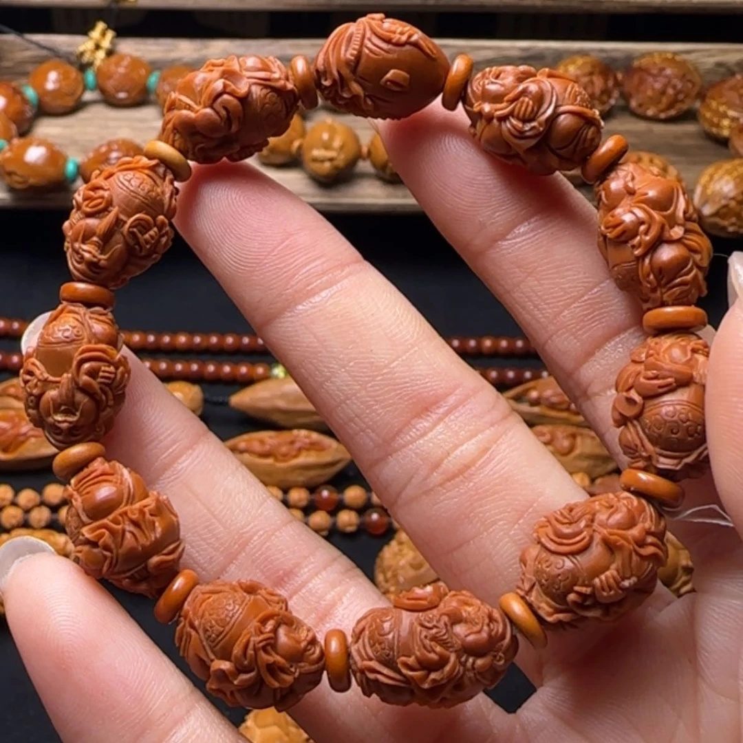 【闪购商品】橄榄核手串小籽财神