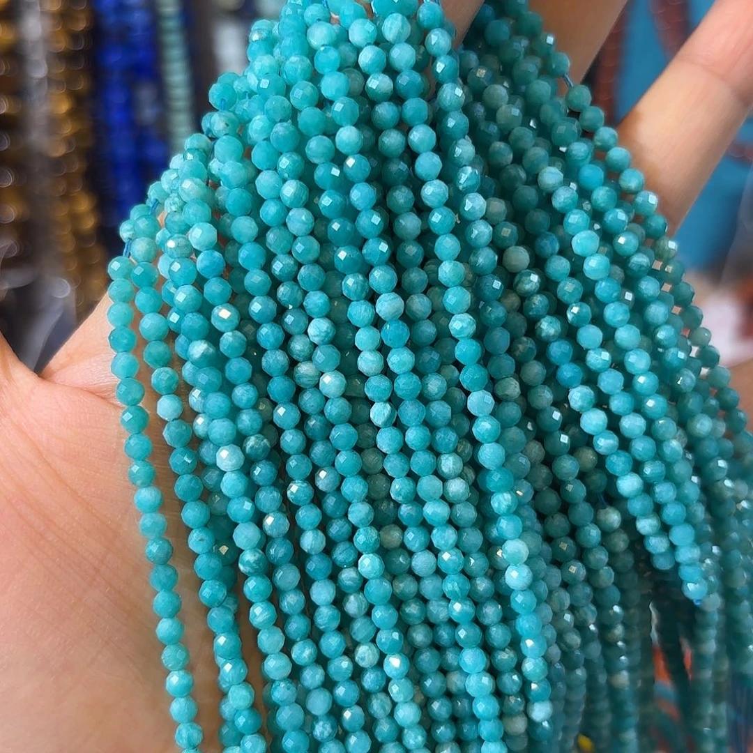 玛瑙/玉髓银S925镀金镶嵌珠宝半成品天河石卡3一条