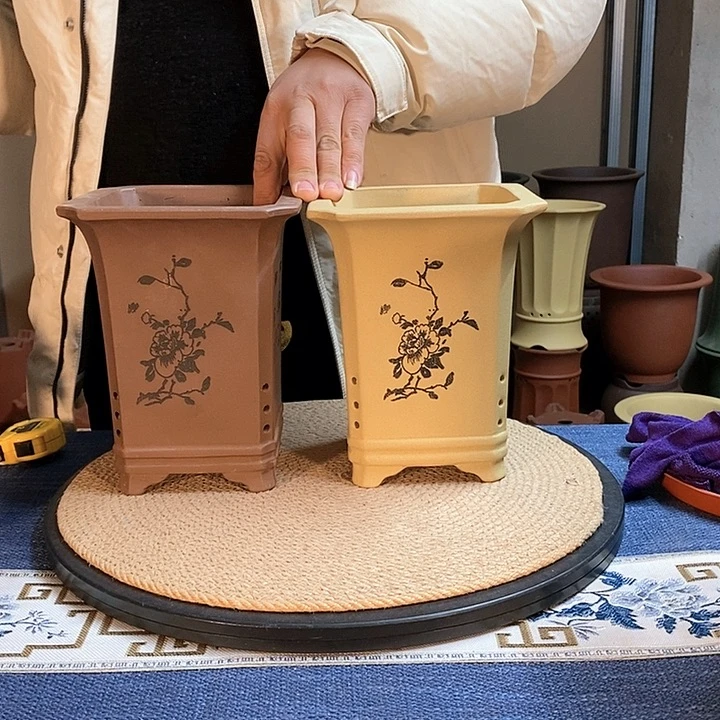 紫砂花盆紫砂花盆