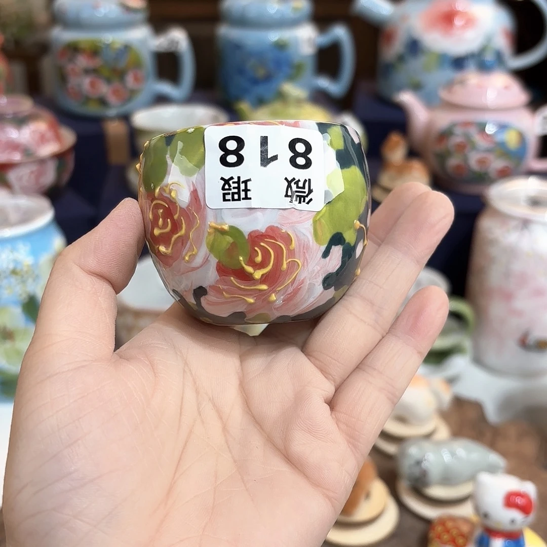 景德镇手绘高温釉下彩陶瓷茶具