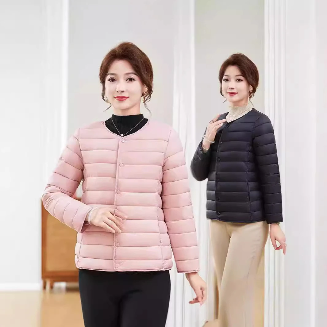 2025新款超轻薄羽绒棉服女装百搭装棉衣短款内搭棉袄外套