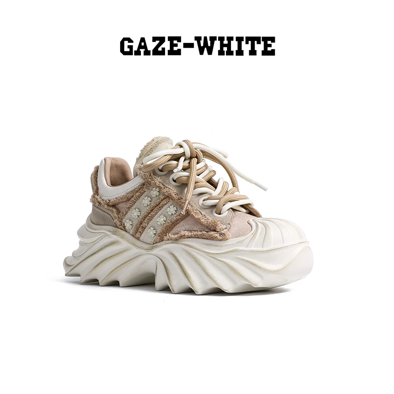 GAZE-WHITE24春夏新款新中式龙须头老爹鞋【扶摇2.0】