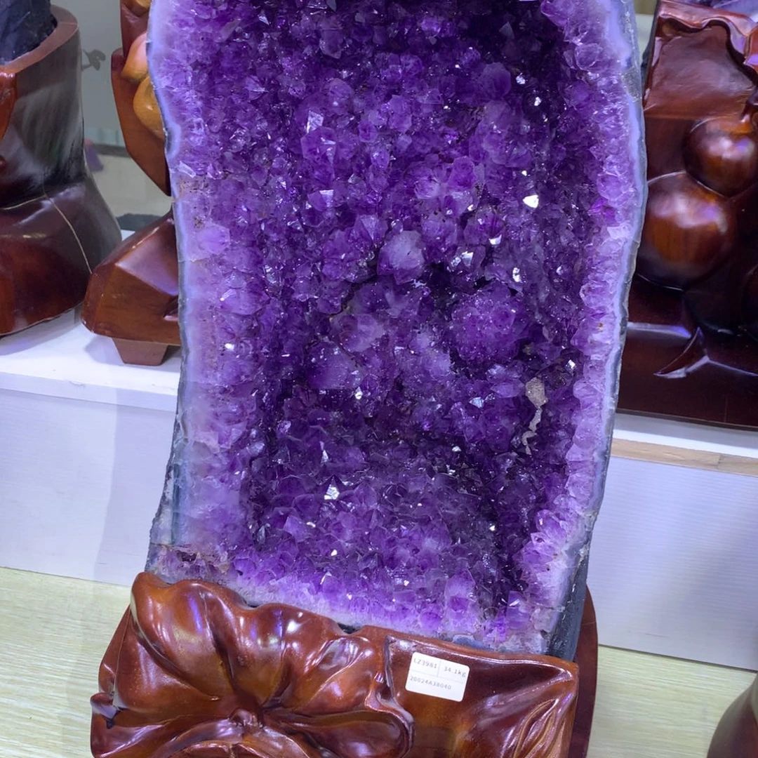 未镶嵌紫晶大型摆件（非配饰）茹