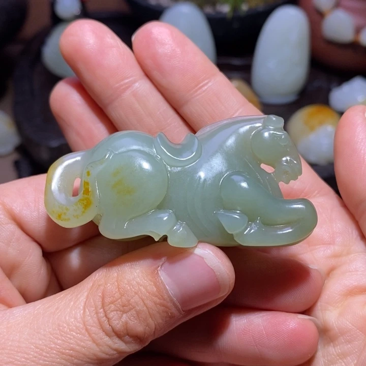 和田玉未镶嵌吊坠(不含链)