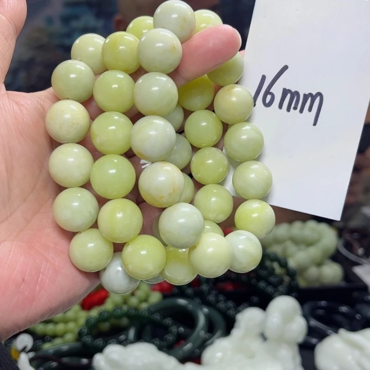 蛇纹石玉手串多样性发货未镶嵌